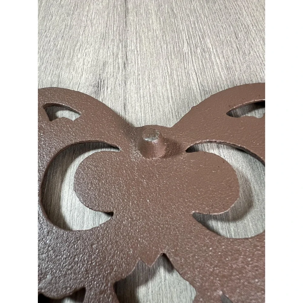 Vintage Cast Iron Owl trivet brown boho kitchen